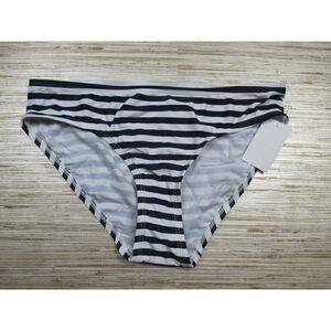 BEACH BUMP by Motherhood maternity bikini bottoms NAVY WHITE STRIPE sz S nwt